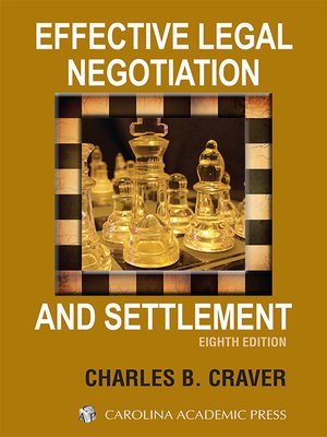 cover image of Effective Legal Negotiation and Settlement